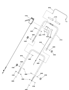 Handle And Controls Group (7502371) Diagram and Parts List for 7800892-BTSPV22675HWFC 2012 Briggs and Stratton Lawn Mower